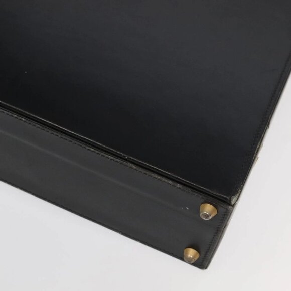 GUCCI Business Bag Leather Black Auth 93060 - Picture 9 of 15